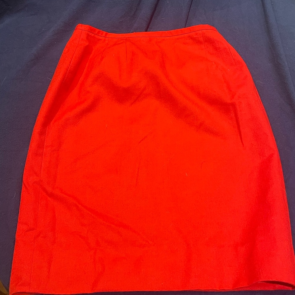Vintage Harve Benard Vibrant Red Pencil Skirt